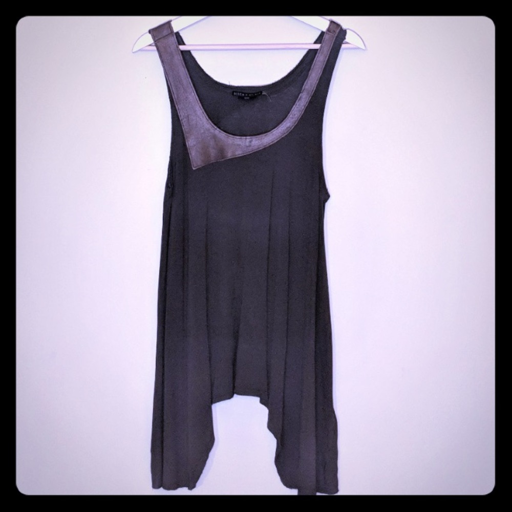 Alice + Olivia Black Draped Top